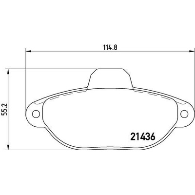 Sada brzdových platničiek kotúčovej brzdy BREMBO P 24 147