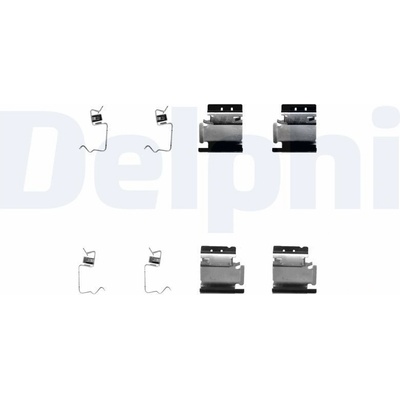 Sada příslušenství, obložení kotoučové brzdy DELPHI LX0313
