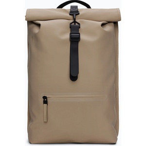 RAINS Градска раница Rains Rucksack Rolltop Beige