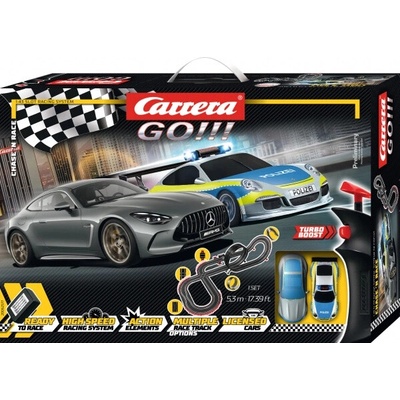 Carrera GO Chase’n Race 5,3 m s vozy MERCEDES-AMG GT 63 a PORSCHE 911 GT3