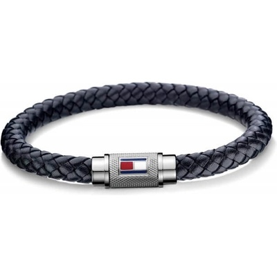 Tommy Hilfiger Trendy tmavě modrý kožený náramek TH2701000 19 cm