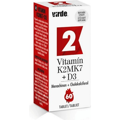 Virde Vitamín K2 MK7 + D3 60 tabliet
