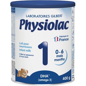 Physiolac Адаптирано мляко за кърмачета Physiolac - 1, 0-6 м, 400 g (10057129) - baby