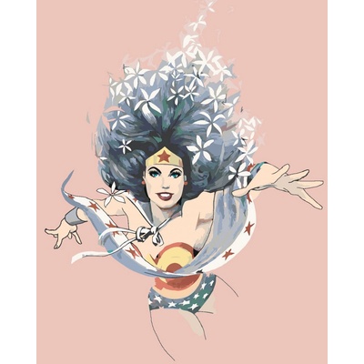 Zuty Рисуване по номера Floral Wonder Woman (M10-040-050-501204)