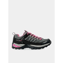 CMP Turistické topánky dámske Rigel Low WP grey/fuxia/ice