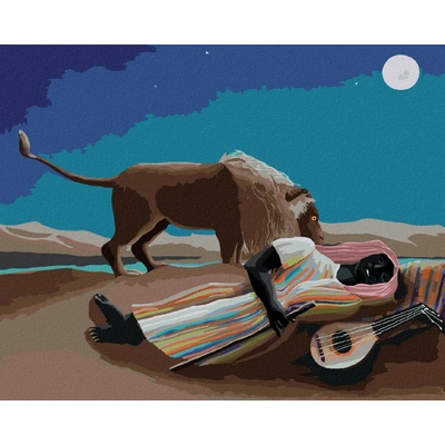 Zuty Malování podle čísel SPÍCÍ CIKÁNKA H. ROUSSEAU