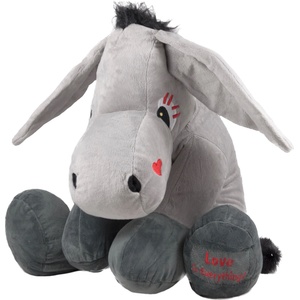 Амек Тойс Плюшена играчка Амек Тойс - Магаре, сиво, 60 cm (050213-1) - baby