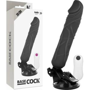  Вибратор с вакуумна основа, 12 режима, 20см. - Basecock Twix 4 (D-223005)