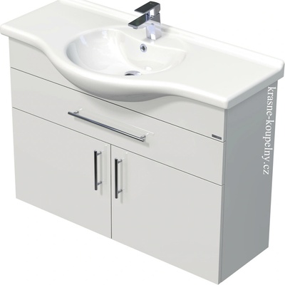 Intedoor skříňka s umyvadlem IDEAL, ID 105 1Z 2D 70 Dub Kendal přírodní