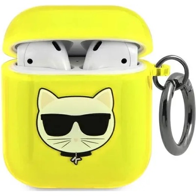 Karl Lagerfeld KLA2UCHFY калъф за AirPods, жълт Choupette (KLA2UCHFY)