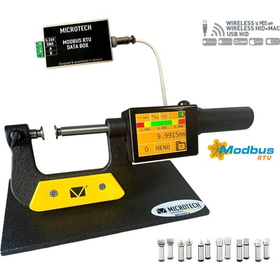 Microtech Electronic Дигитален универсален микрометър на стойка Microtech MODBUS UNIVERSAL BENCH DataMet - 0-50 мм, 0, 0002 мм (110750598M)