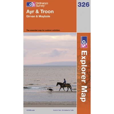 Ayr / Troon 1:25.000 turistická mapa OS #326