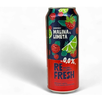 Lobkowicz Refresh Malina & Limeta 0,0% 0,5 l (plech)