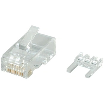 Roline 21.17. 3062 : : Cat. 6 RJ-45 накрайник, UTP, за едножилен кабел, с инсърт, 10 бр