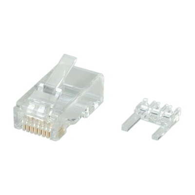 Roline 21.17. 3062 : : Cat. 6 RJ-45 накрайник, UTP, за едножилен кабел, с инсърт, 10 бр