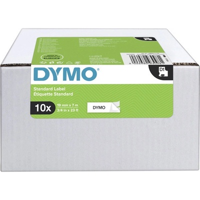 Dymo páska 2093098, čierny tlač/biely podklad, 7m, 19mm, 10ks v balení, cena za balenie, D1