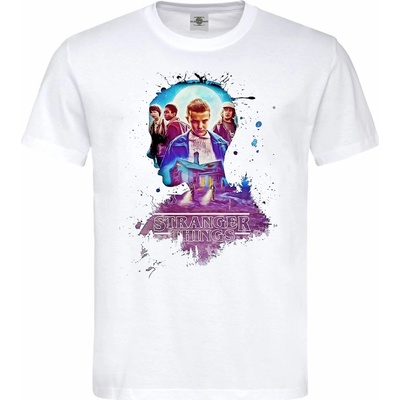 Tričko Stranger Things | Eleven Squad Bílá – Zboží Mobilmania