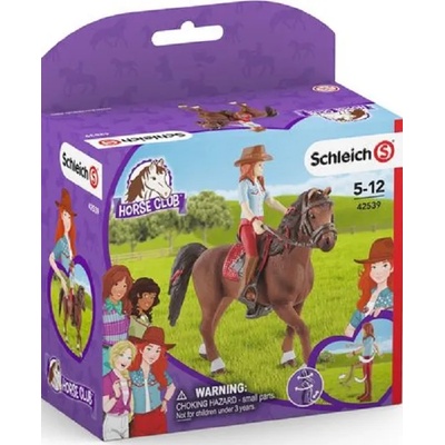 Schleich Игрален комплект Schleich Horse Club - Конен клуб Хана и Лют пипер (42539)