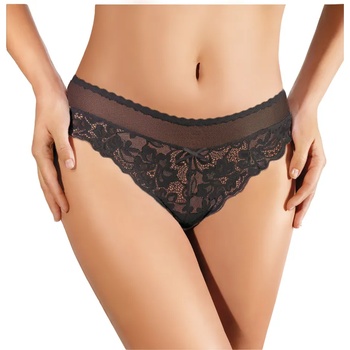 Image 1 of Ewana Дантелени бикини в черен цвятeh-6875-czarny - Черен, размер s