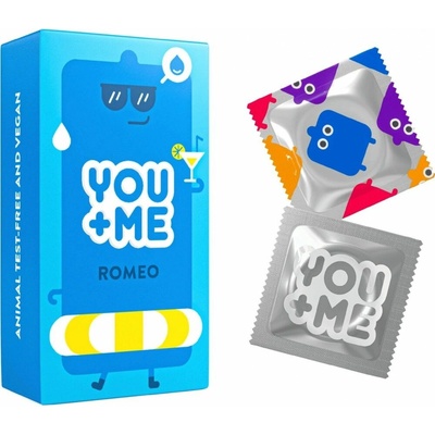 YOU ME Romeo kondómy so zvýšenou dávkou lubrikácie 12 ks