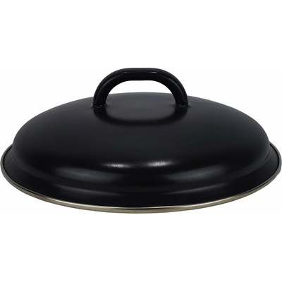 BELIS Smaltovaná pokrievka 20 cm LUX čierna 53020-0700000