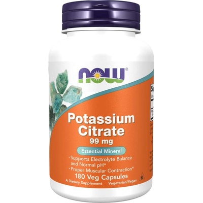 Now Foods Potassium citrate 99 mg 180 kapsúl