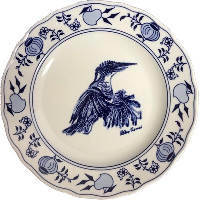 Cibulák Tanier dezertný 19cm LEDNIČEK Originálny Český Porcelán Dubí