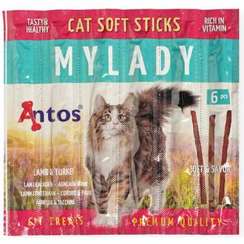 Antos My Lady - Котешко лакомство, без зърно, пръчици с агне и пуйка, 3 пакета х пръчици (30 гр. )