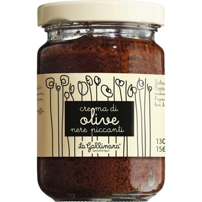 La Gallinara Krém z černých oliv, pikantní - 130 g