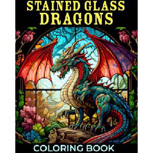 Stained Glass Dragons Coloring Book | Kayleen Gamboa (2024)