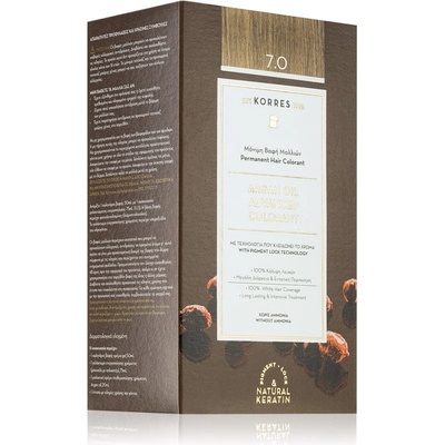 Korres Argan Oil barva na vlasy s arganovým olejem 7.0 Blonde