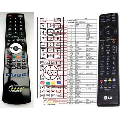 GENERAL LG MKJ40653831 - съвместимо дистанционно управление на марката General (MKJ40653831)