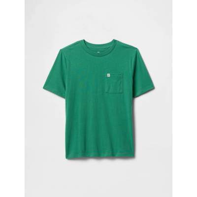 GAP Dětské tričko Pocket Zelená
