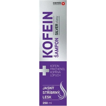 Cemio Kofeinový šampon Silver 250 ml