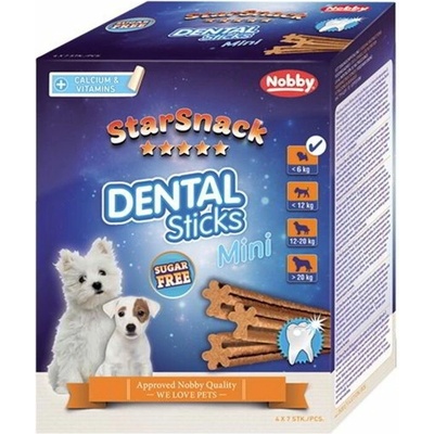 Nobby StarSnack Dental Sticks Mini dentální tyčinky 28 ks 252 g