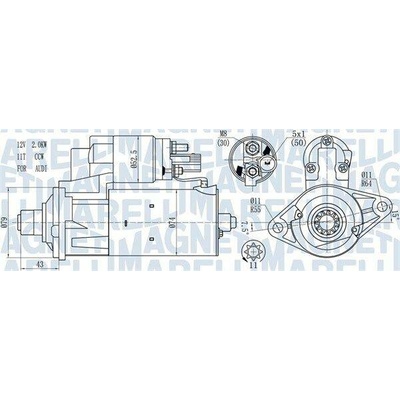 Startér MAGNETI MARELLI 063721584010
