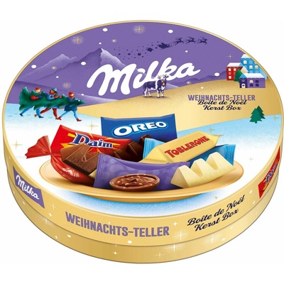 Milka a priatelia vianočný tanier 198 g