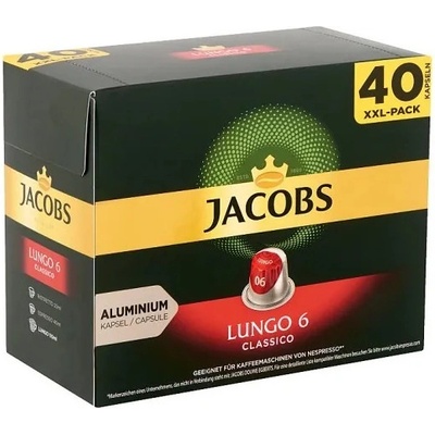 Jacobs Lungo 6 Classico kávové kapsule 40 ks