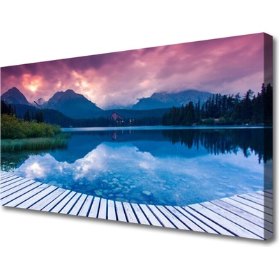 Obraz na plátně Hora Jezero Krajina 100x50 cm