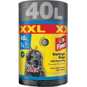 FINO Торби за боклук Fino Zeusflex, прибиращи се, 40 литра, 32 μm, XXL, 32 бр