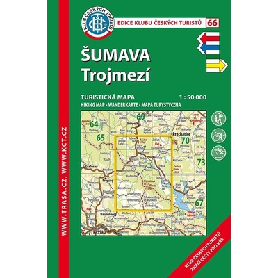 KČT 66 Šumava Trojmezí 1:50 000 Turistická mapa – Zboží Dáma