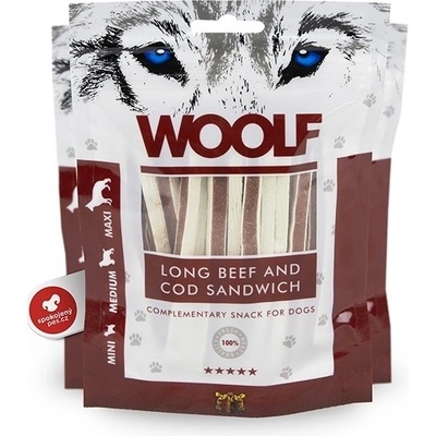 Woolf Soft Long Beef & Cod Sandwich 100 g