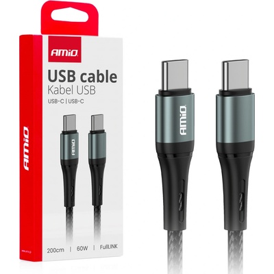 FullLINK AMIO-03915 USB-C na USB-C 60W, 200cm