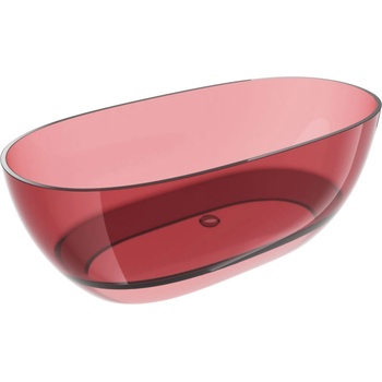 Mexen Pure розова свободностояща прозрачна вана 170 x 80 см, хромиран клапан - 58071708003 (58071708003)