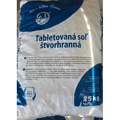 Solivary soľ tabletovaná do zmäkčovača vody 25 kg