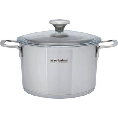 METALAC Santino, Nerezový hrniec so sklenenou pokrievkou 20 cm, 3,5 l