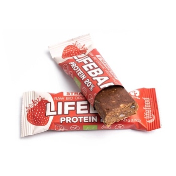 LifeFood - Lifebar Протеинов блок ягода, БИО, 47 гр