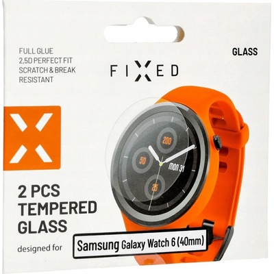 FIXED Ochranné tvrzené sklo Samsung Galaxy Watch 6 (40mm), 2 ks v balení, čiré FIXGW-1206 – Zbozi.Blesk.cz