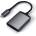 Satechi Aluminum USB-C UHS-II Card Reader - четец за microSD и SD карти памет за мобилни устройства с USB-C (тъмносив)