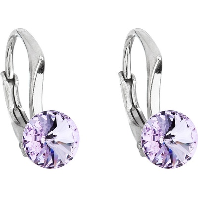 Pavona visací s krystaly Swarovski fialové kulaté 31230.3 violet
